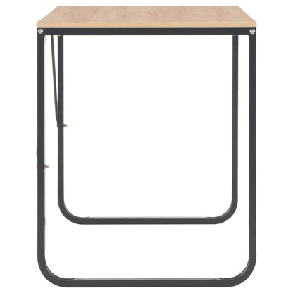 Computer Desk Black and Oak 47.2"x23.6"x28.7