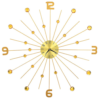 Wall Clock Metal 70 cm Golden