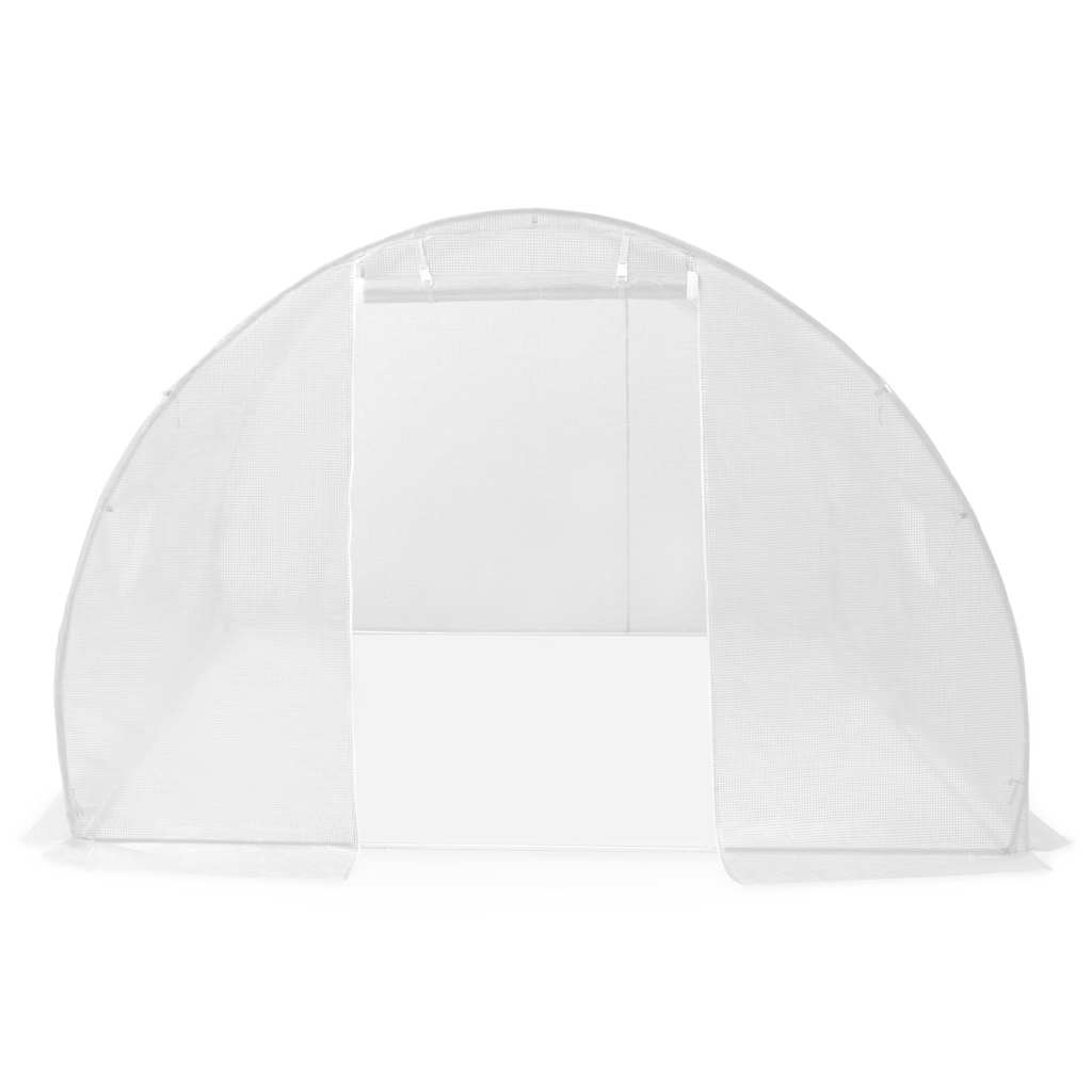 Greenhouse | White | Polyethylene mesh fabric and galvanised steel | 9m²