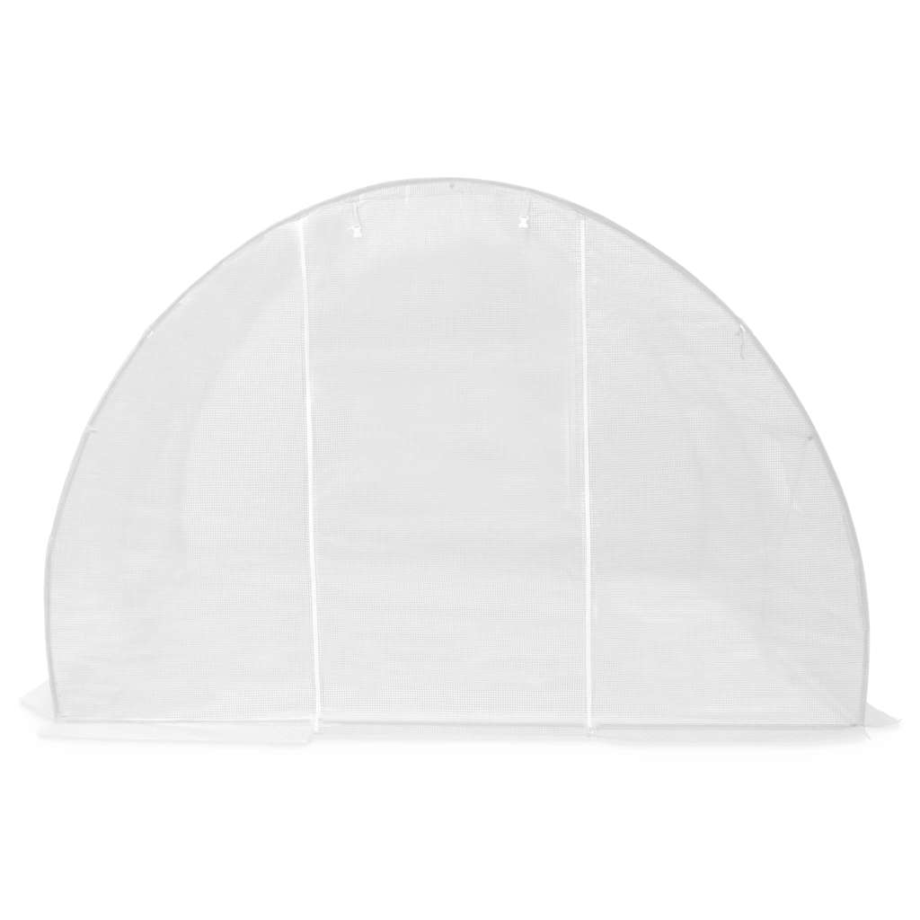 Greenhouse | White | Polyethylene mesh fabric and galvanised steel | 9m²