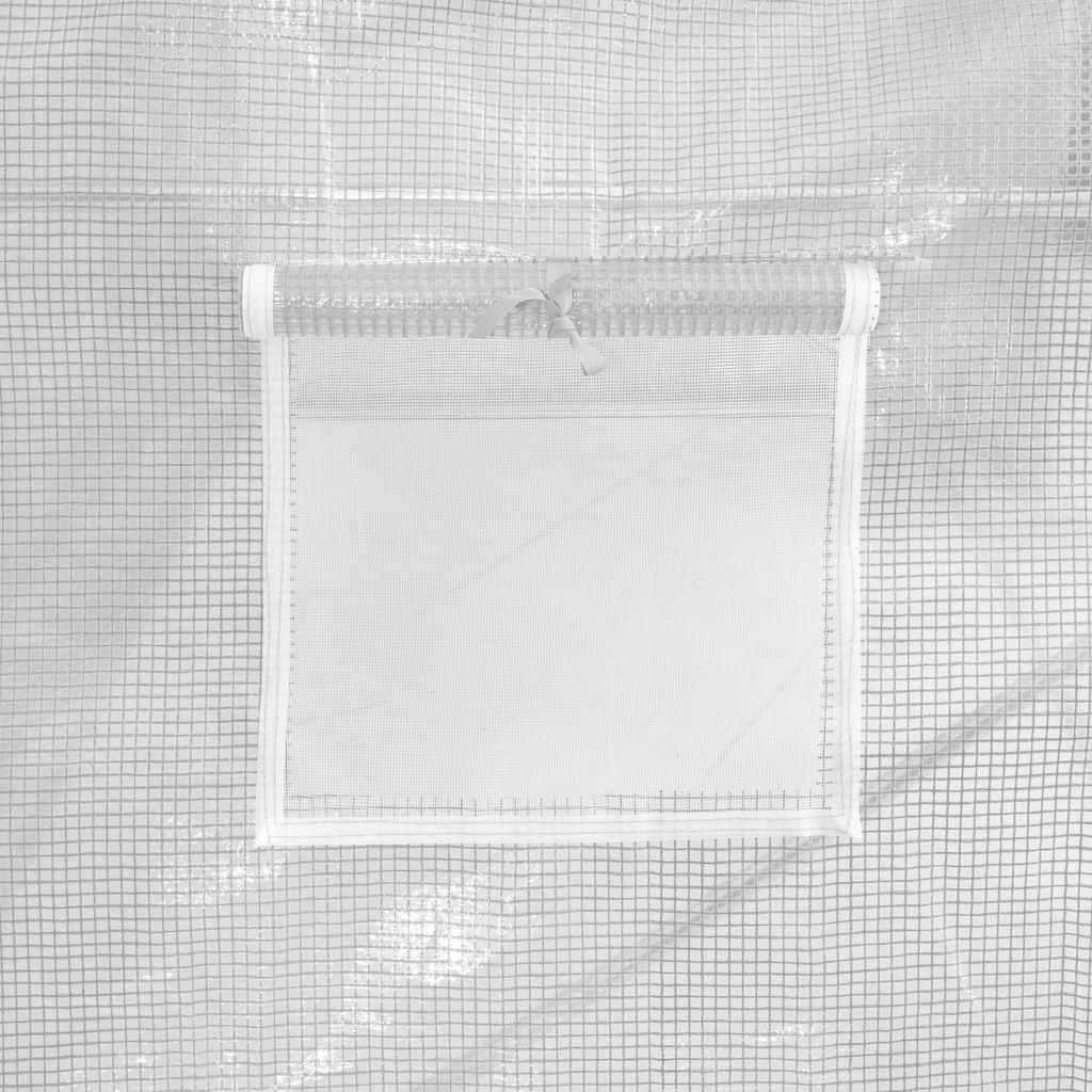 Greenhouse | White | Polyethylene mesh fabric and galvanised steel | 9m²