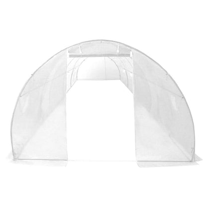 Greenhouse | White | Polyethylene mesh fabric and galvanised steel