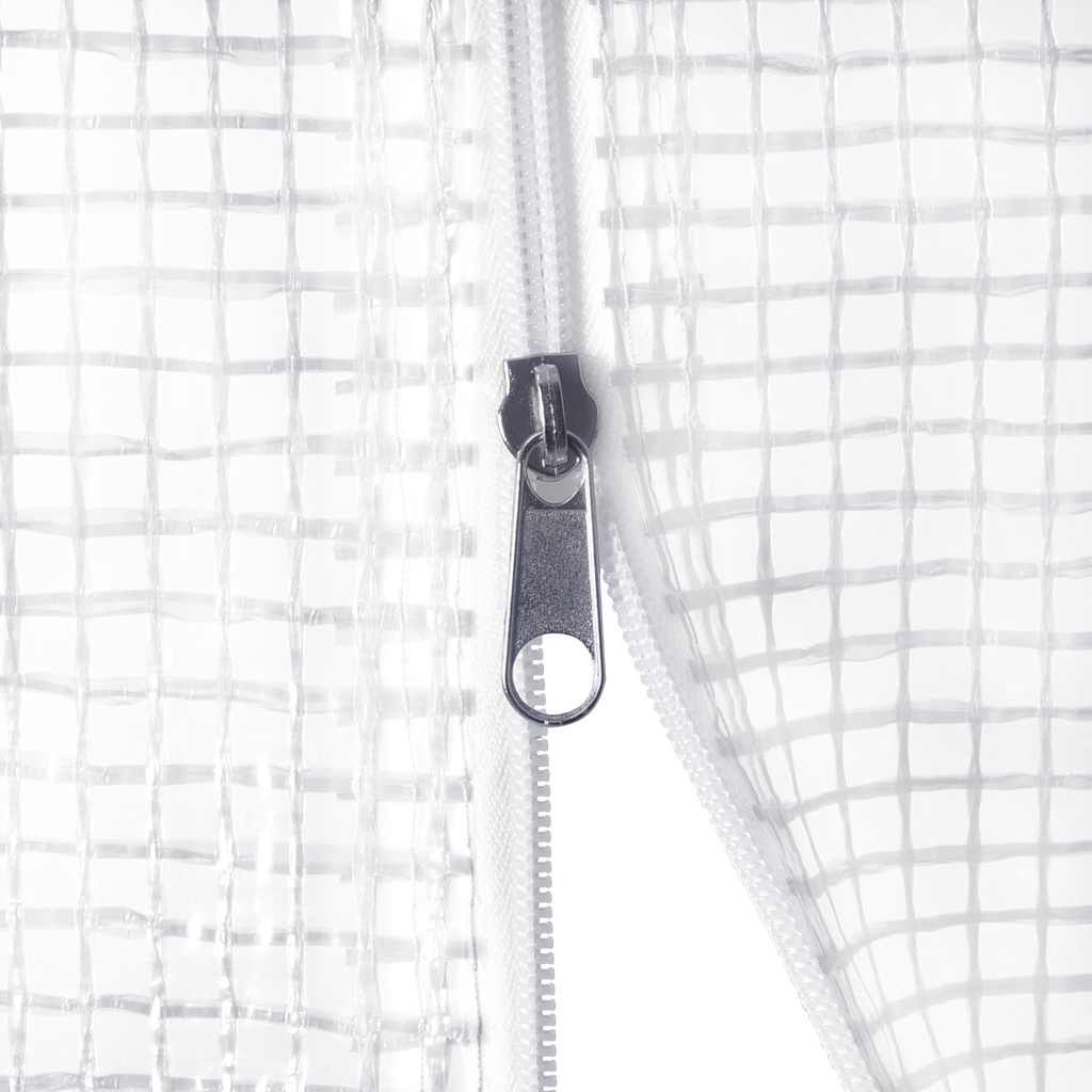 Greenhouse | White | Polyethylene mesh fabric and galvanised steel