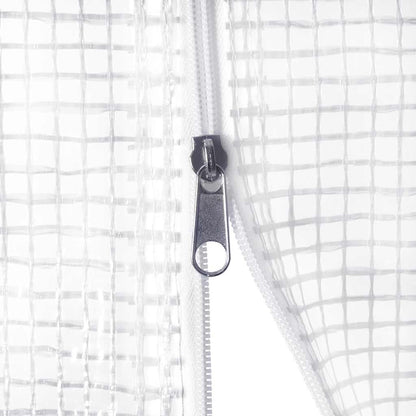 Greenhouse | White | Polyethylene mesh fabric and galvanised steel