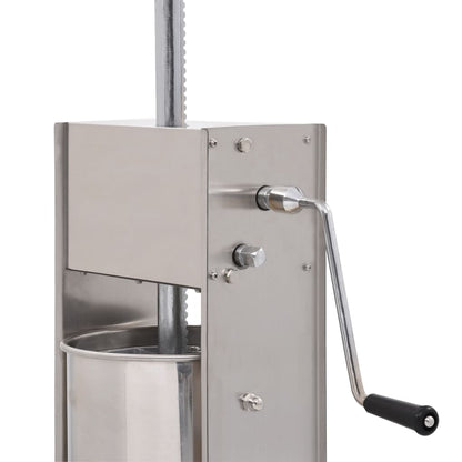 Manual Sausage Stuffer Silver 15 L Stainless Steel