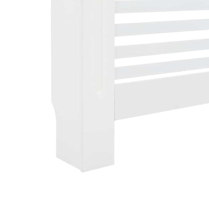 Radiator Cover White 112x19x81.5 cm MDF