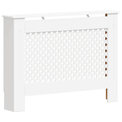 Radiator Cover White 112x19x81.5 cm MDF