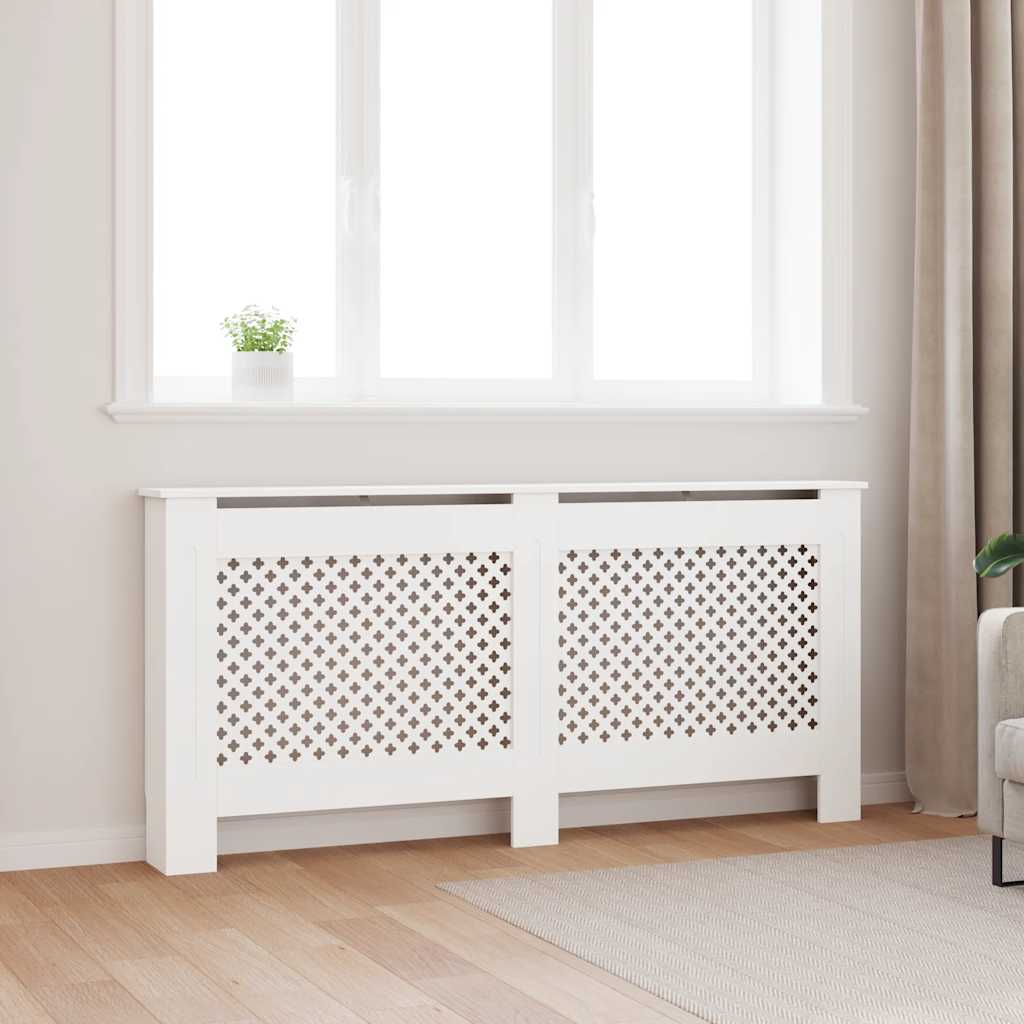 Radiator Cover White 172x19x81.5 cm MDF