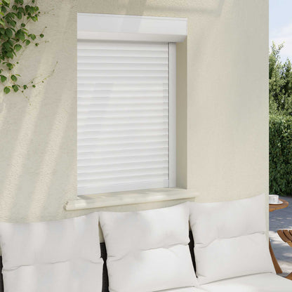 Roller Shutter White 70 x 100 cm Aluminium and Polyurethane