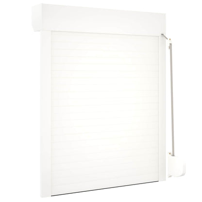 Roller Shutter White 70 x 100 cm Aluminium and Polyurethane