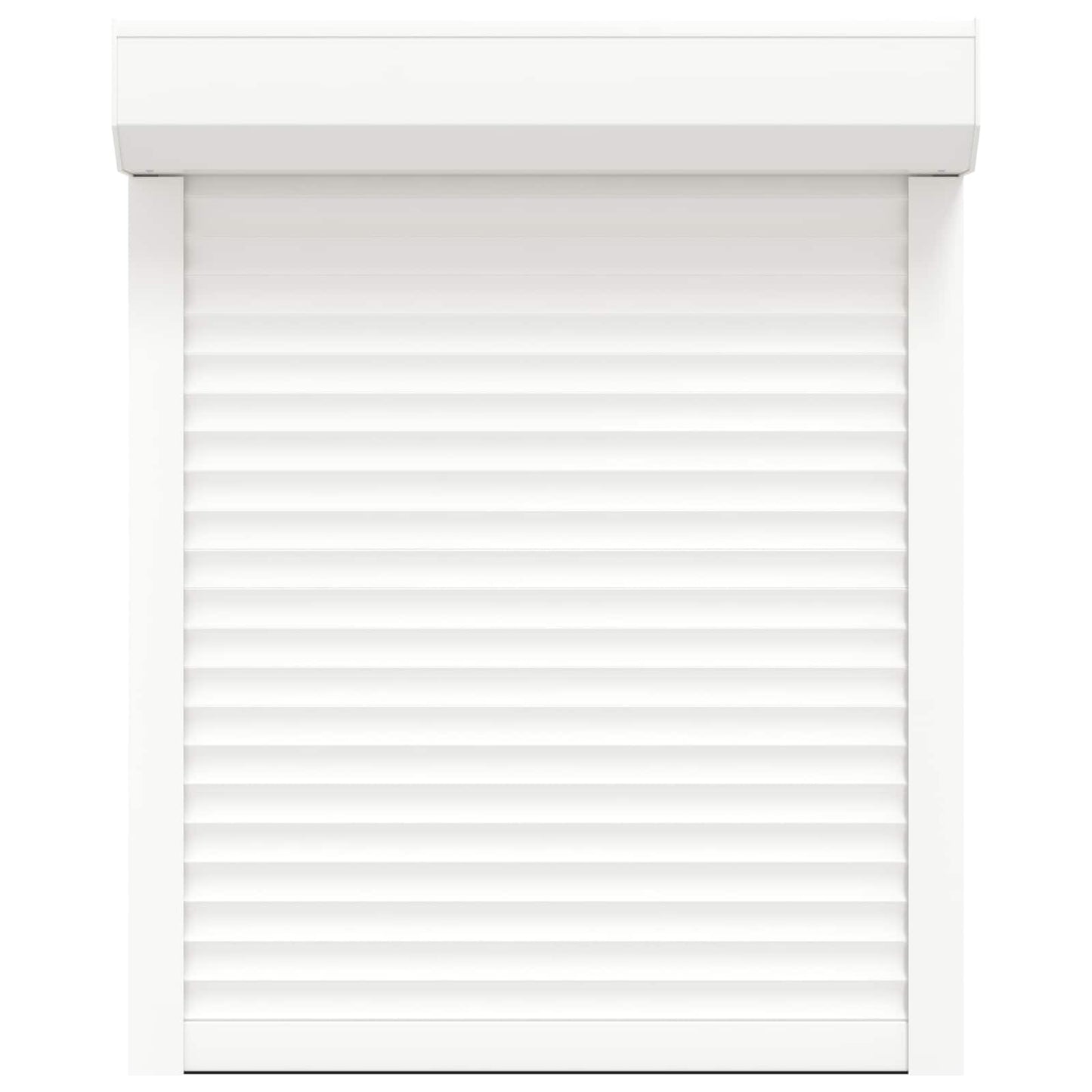 Roller Shutter White 80 x 100 cm Aluminium and Polyurethane