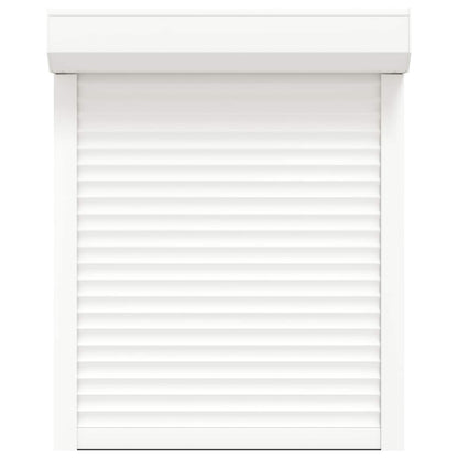Roller Shutter White 80 x 100 cm Aluminium and Polyurethane