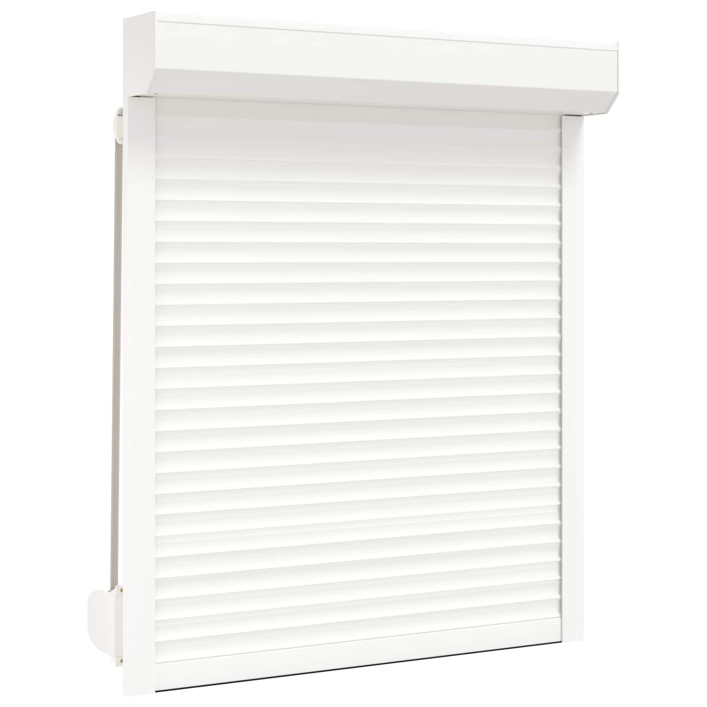 Roller Shutter White 100 x 130 cm Aluminium and Polyurethane