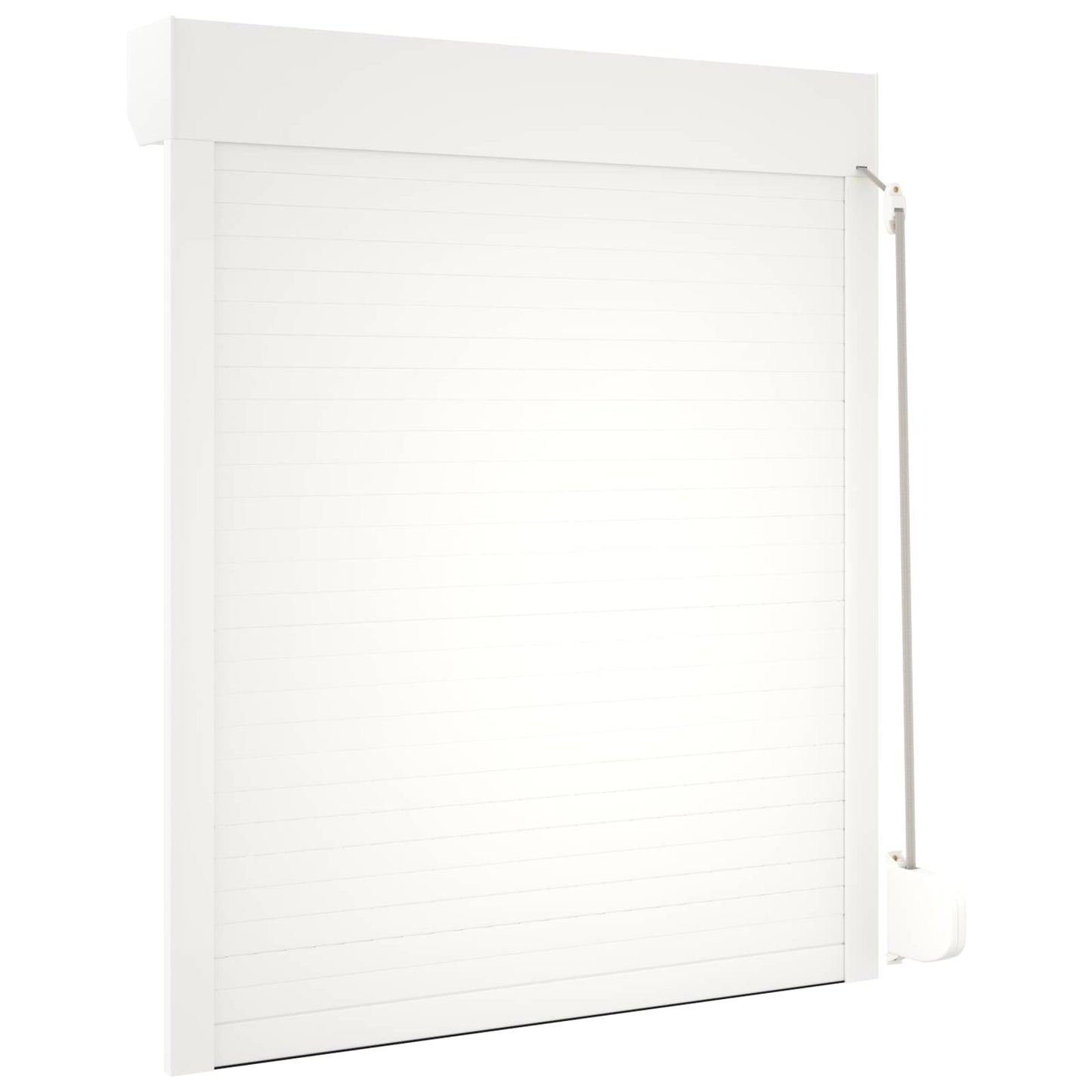 Roller Shutter White 100 x 130 cm Aluminium and Polyurethane