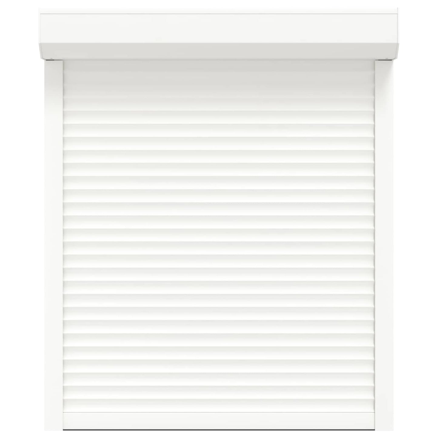 Roller Shutter White 100 x 130 cm Aluminium and Polyurethane