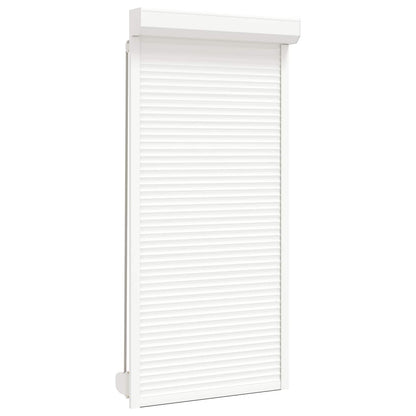 Roller Shutter White 100 x 210 cm Aluminium and Polyurethane