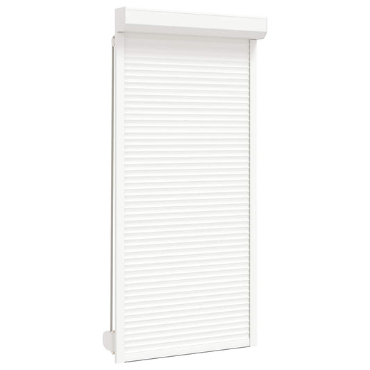 Roller Shutter White 100 x 210 cm Aluminium and Polyurethane