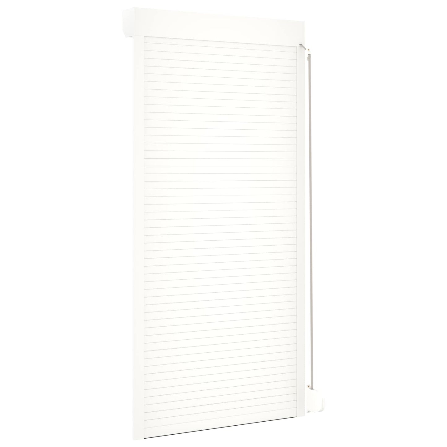 Roller Shutter White 100 x 210 cm Aluminium and Polyurethane