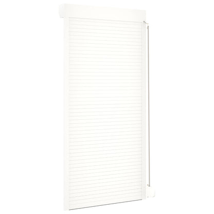 Roller Shutter White 100 x 210 cm Aluminium and Polyurethane