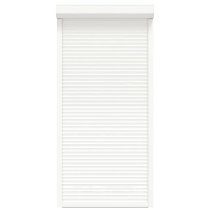 Roller Shutter White 100 x 210 cm Aluminium and Polyurethane