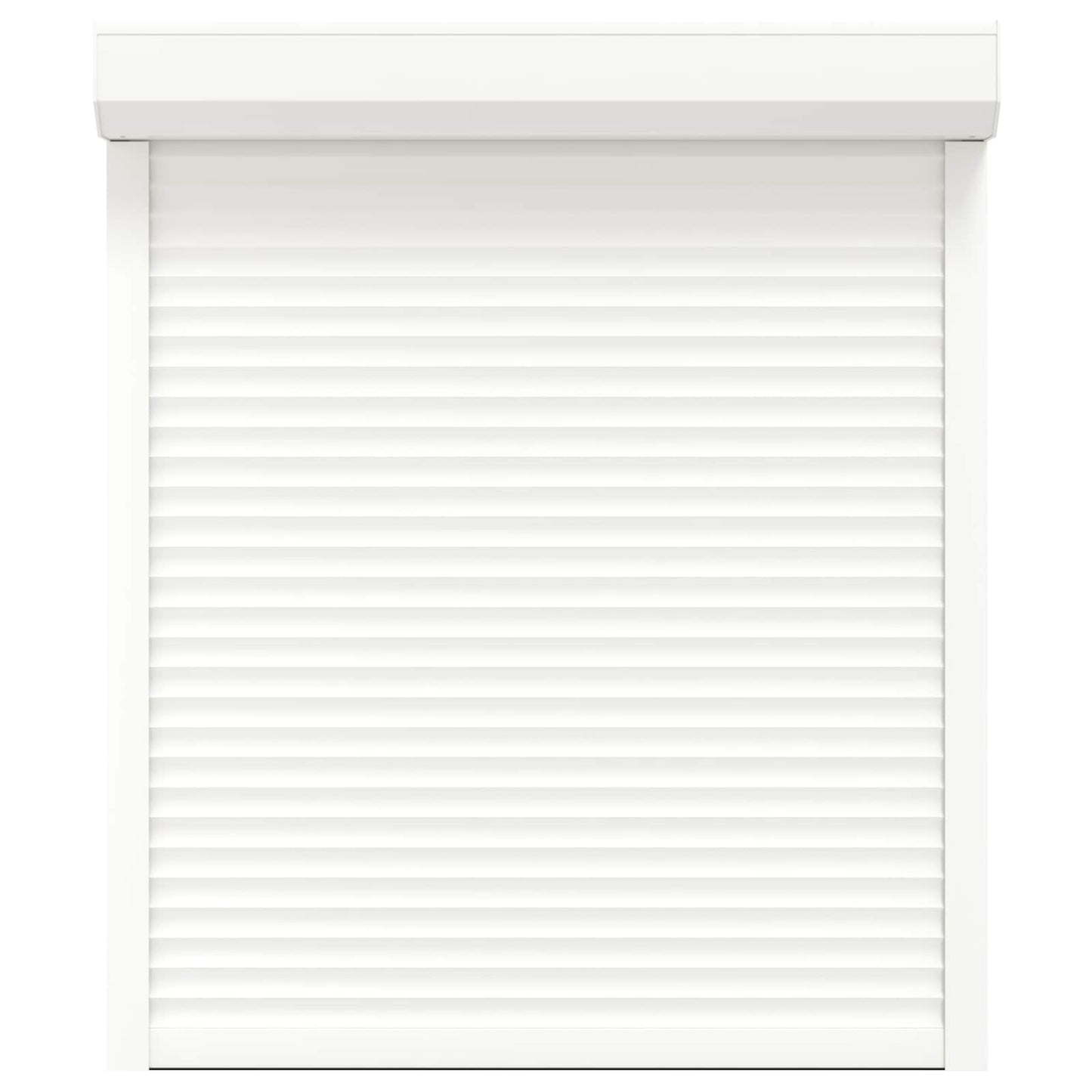Roller Shutter White 110 x 130 cm Aluminium and Polyurethane