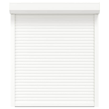 Roller Shutter White 110 x 130 cm Aluminium and Polyurethane