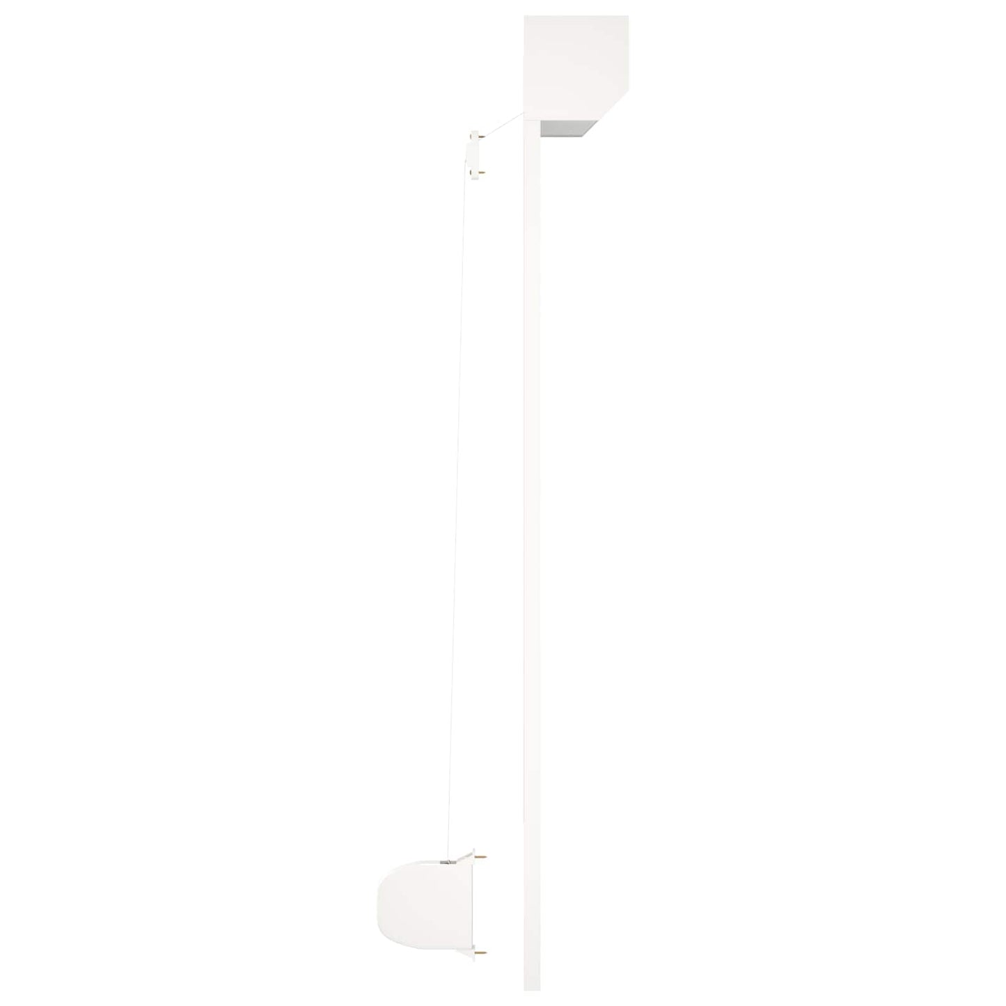 Roller Shutter White 110 x 130 cm Aluminium and Polyurethane