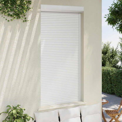 Roller Shutter White 110 x 220 cm Aluminium and Polyurethane