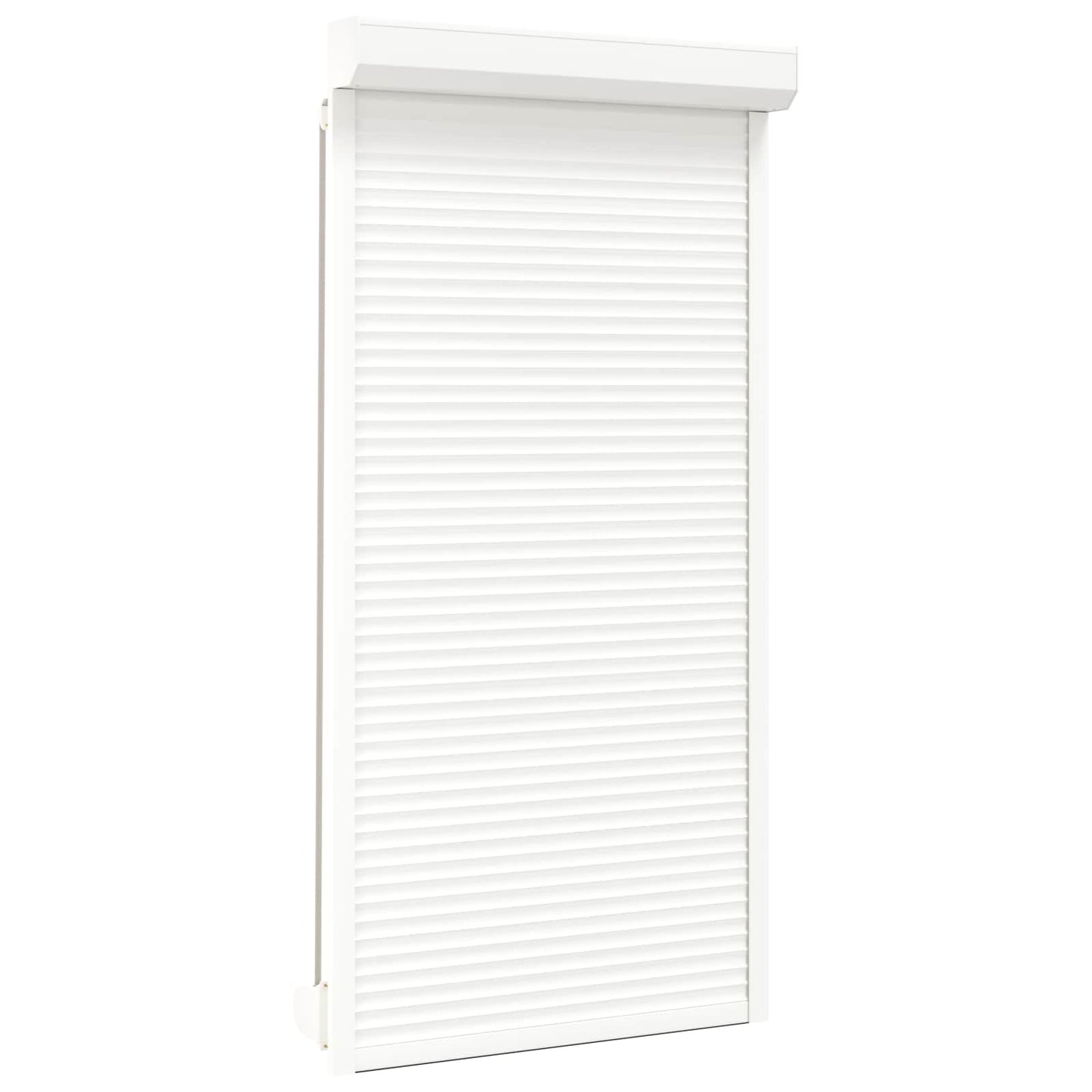 Roller Shutter White 110 x 220 cm Aluminium and Polyurethane