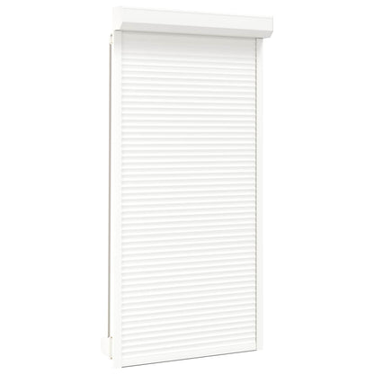 Roller Shutter White 110 x 220 cm Aluminium and Polyurethane