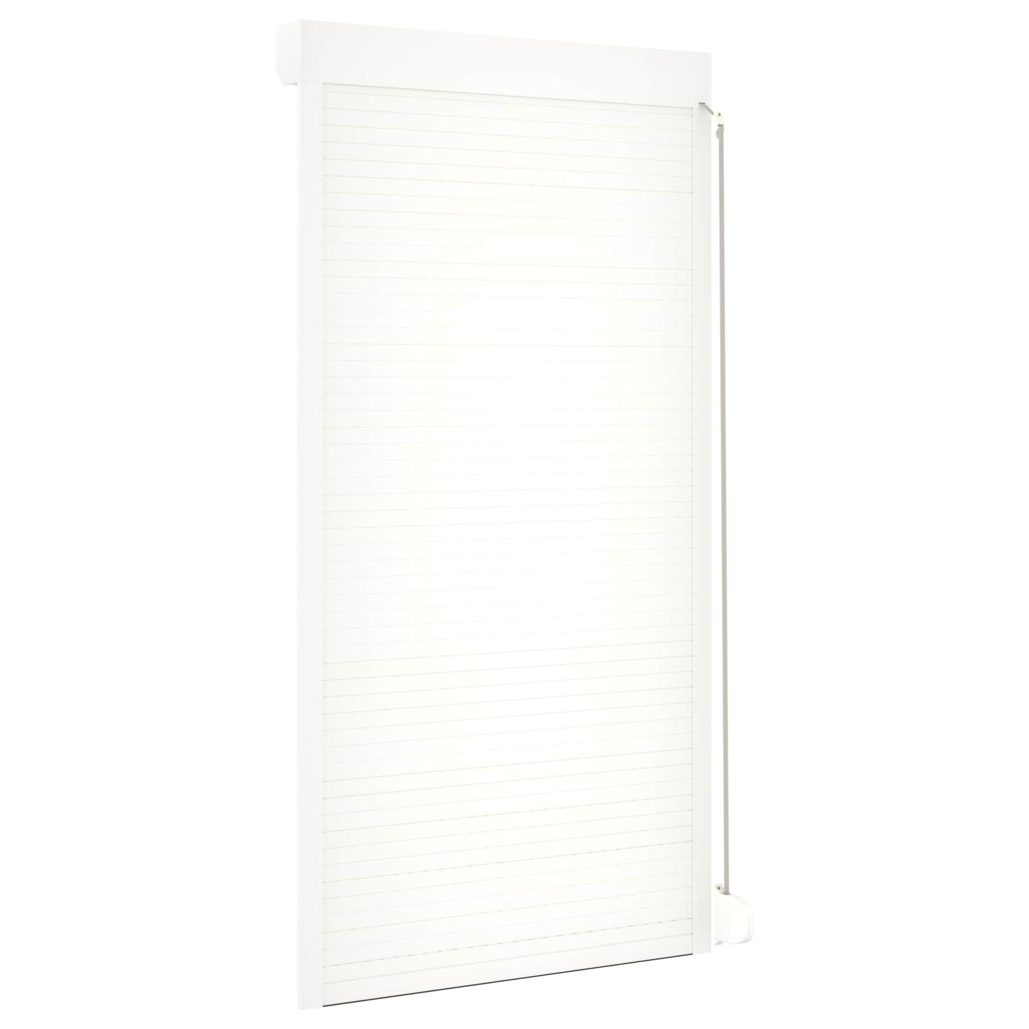 Roller Shutter White 110 x 220 cm Aluminium and Polyurethane