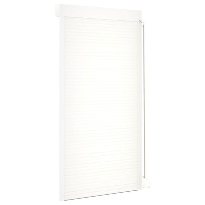 Roller Shutter White 110 x 220 cm Aluminium and Polyurethane
