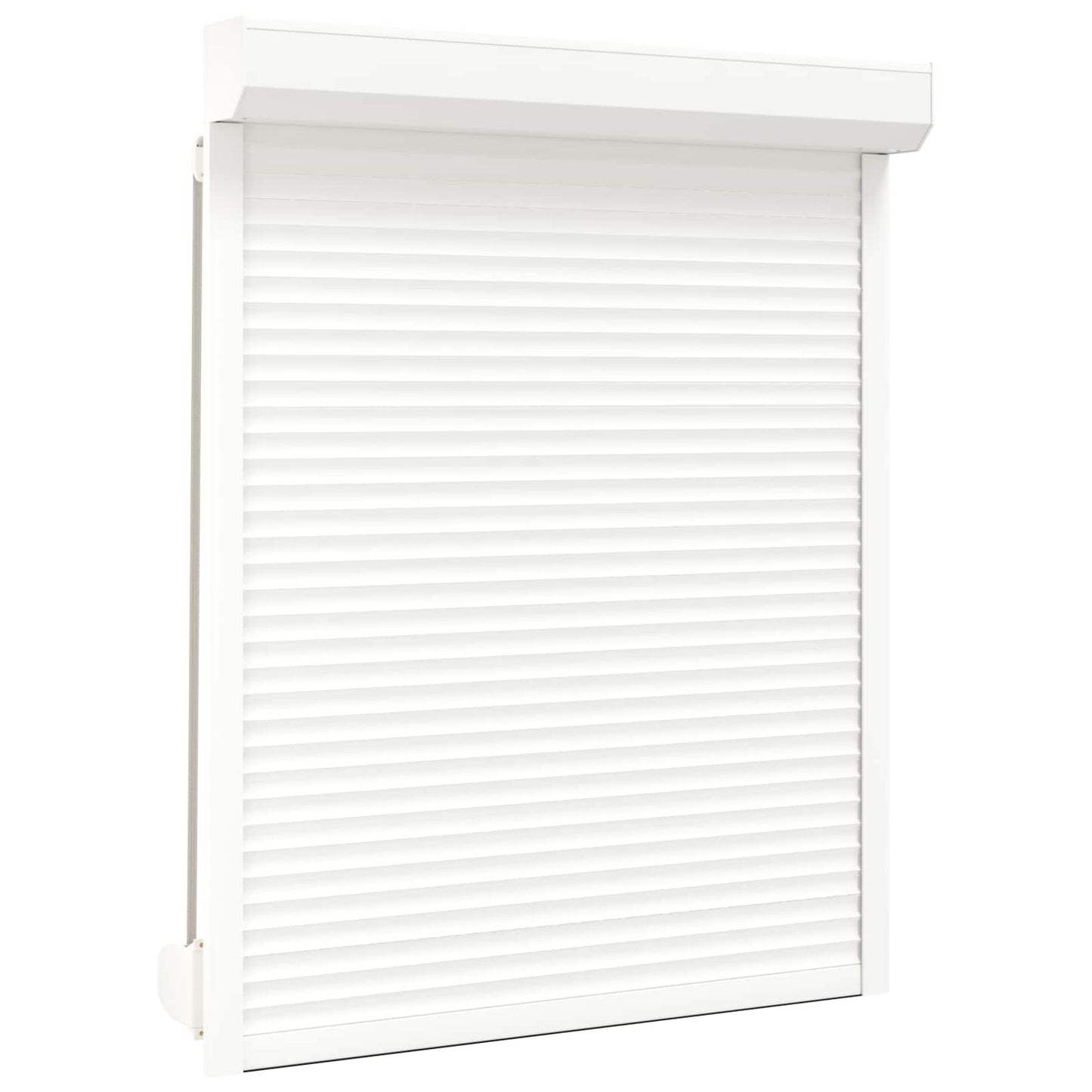 Roller Shutter White 120 x 150 cm Aluminium and Polyurethane