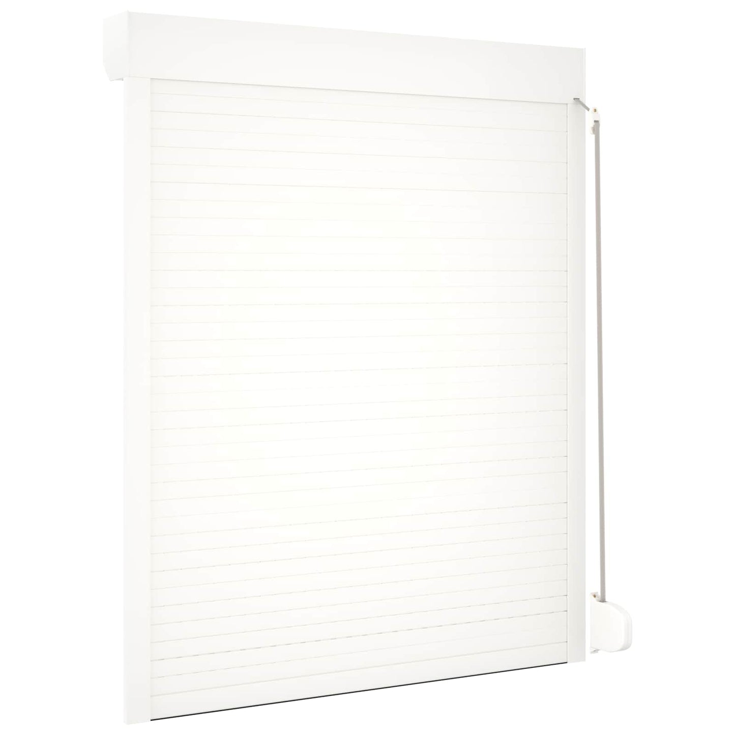Roller Shutter White 120 x 150 cm Aluminium and Polyurethane