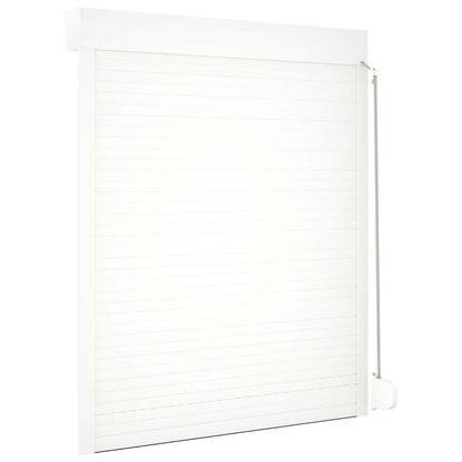 Roller Shutter White 120 x 150 cm Aluminium and Polyurethane