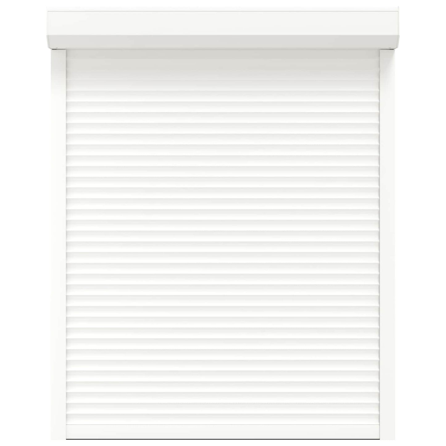 Roller Shutter White 120 x 150 cm Aluminium and Polyurethane