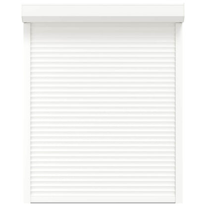 Roller Shutter White 120 x 150 cm Aluminium and Polyurethane