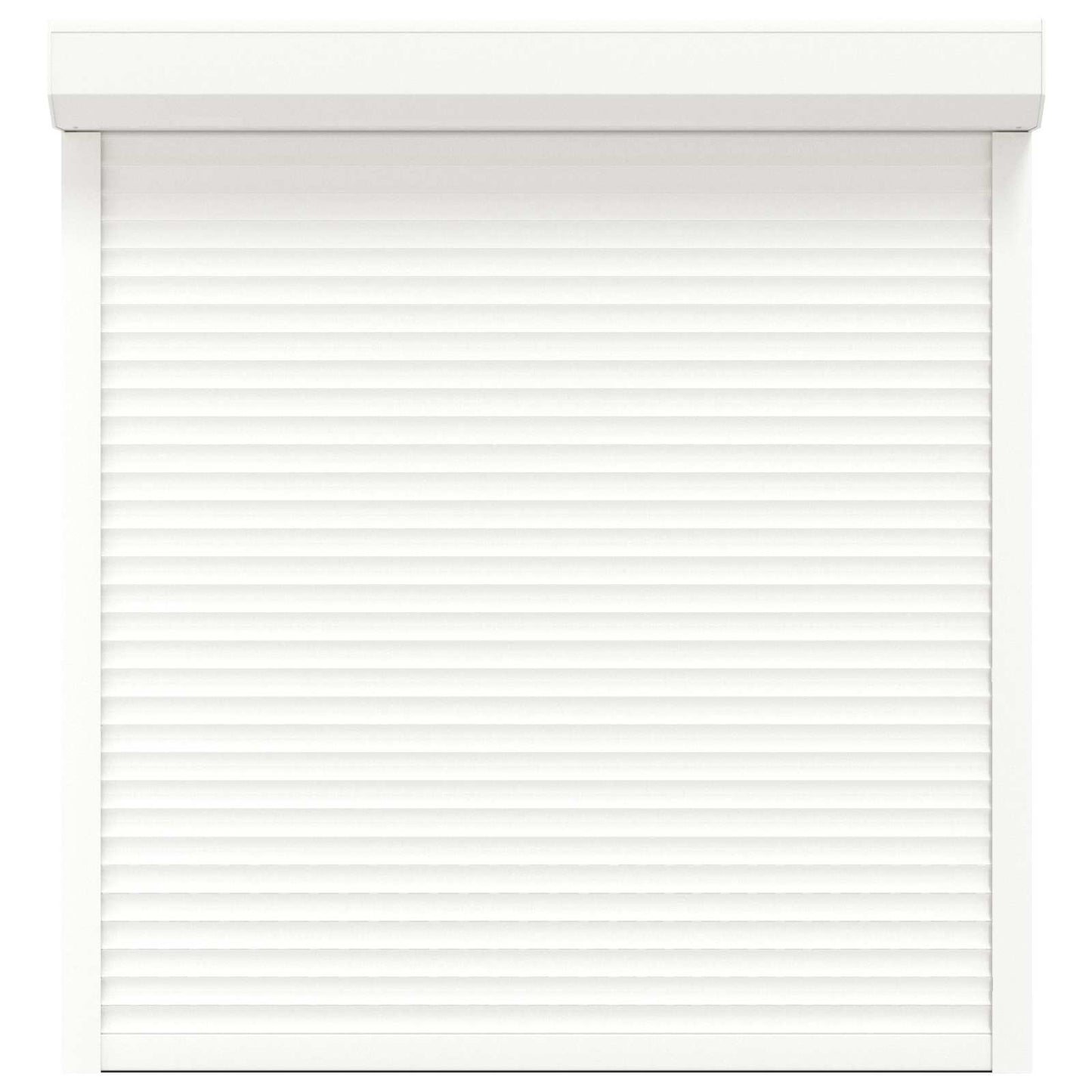 Roller Shutter White 130 x 140 cm Aluminium and Polyurethane