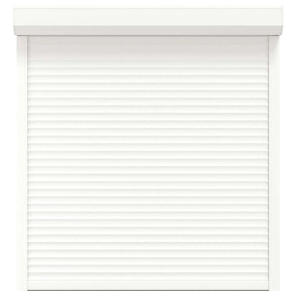 Roller Shutter White 130 x 140 cm Aluminium and Polyurethane