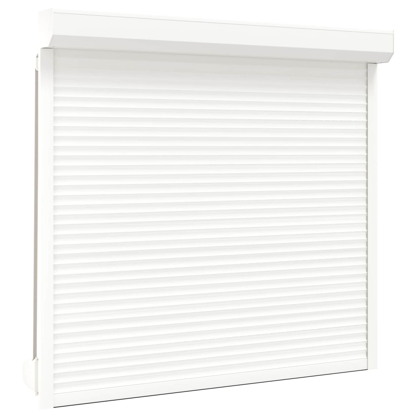Roller Shutter White 160 x 150 cm Aluminium and Polyurethane
