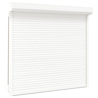 Roller Shutter White 160 x 150 cm Aluminium and Polyurethane