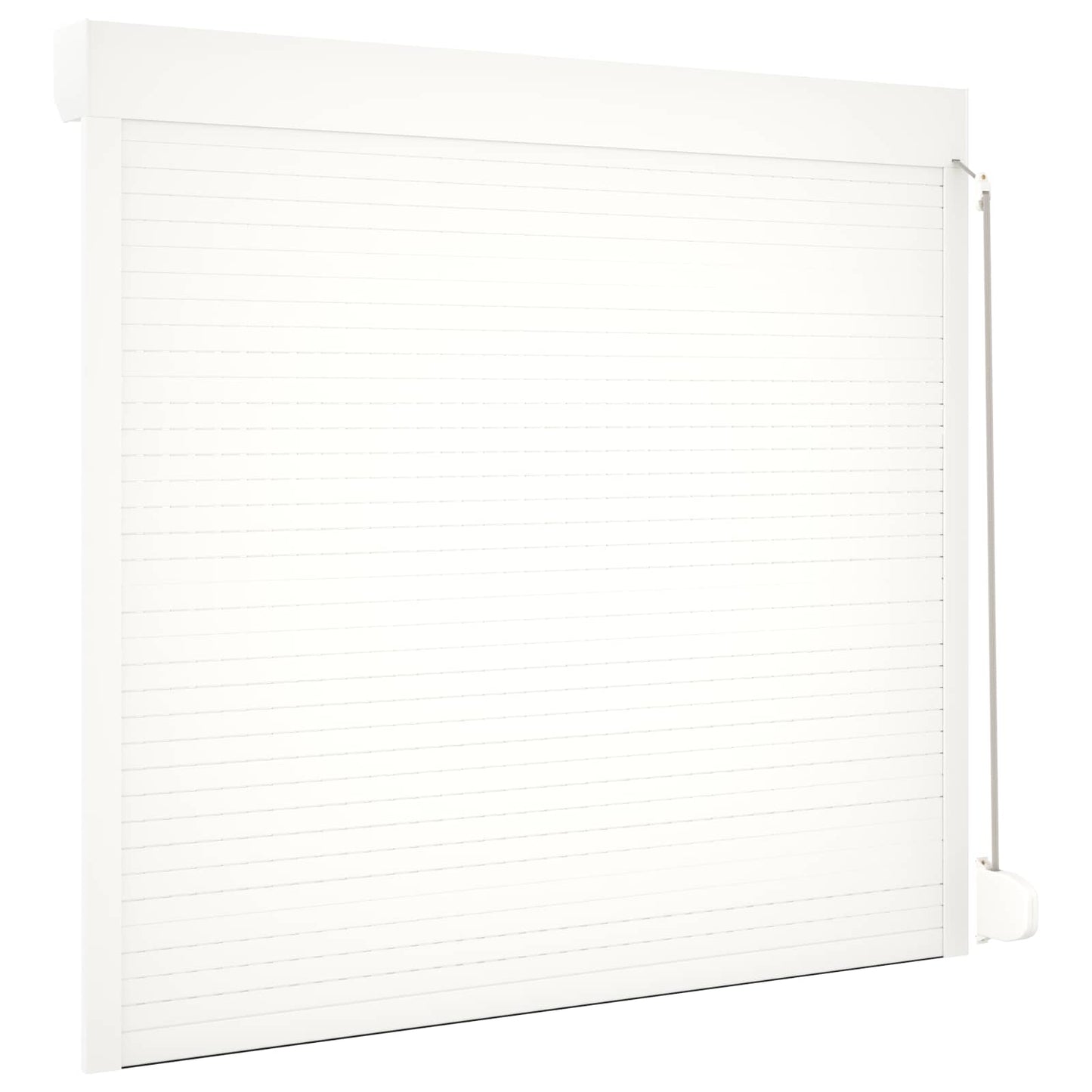 Roller Shutter White 160 x 150 cm Aluminium and Polyurethane