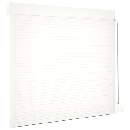Roller Shutter White 160 x 150 cm Aluminium and Polyurethane
