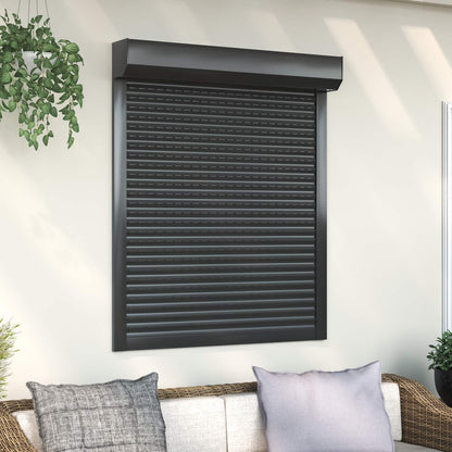 Roller Shutter Manual Anthracite 100 x 120 cm