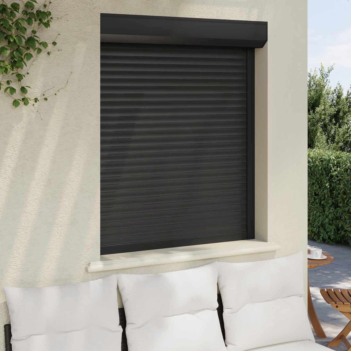 Roller Shutter Manual Anthracite 100 x 120 cm