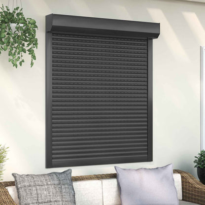 Roller Shutter Manual Anthracite 110 x 130 cm