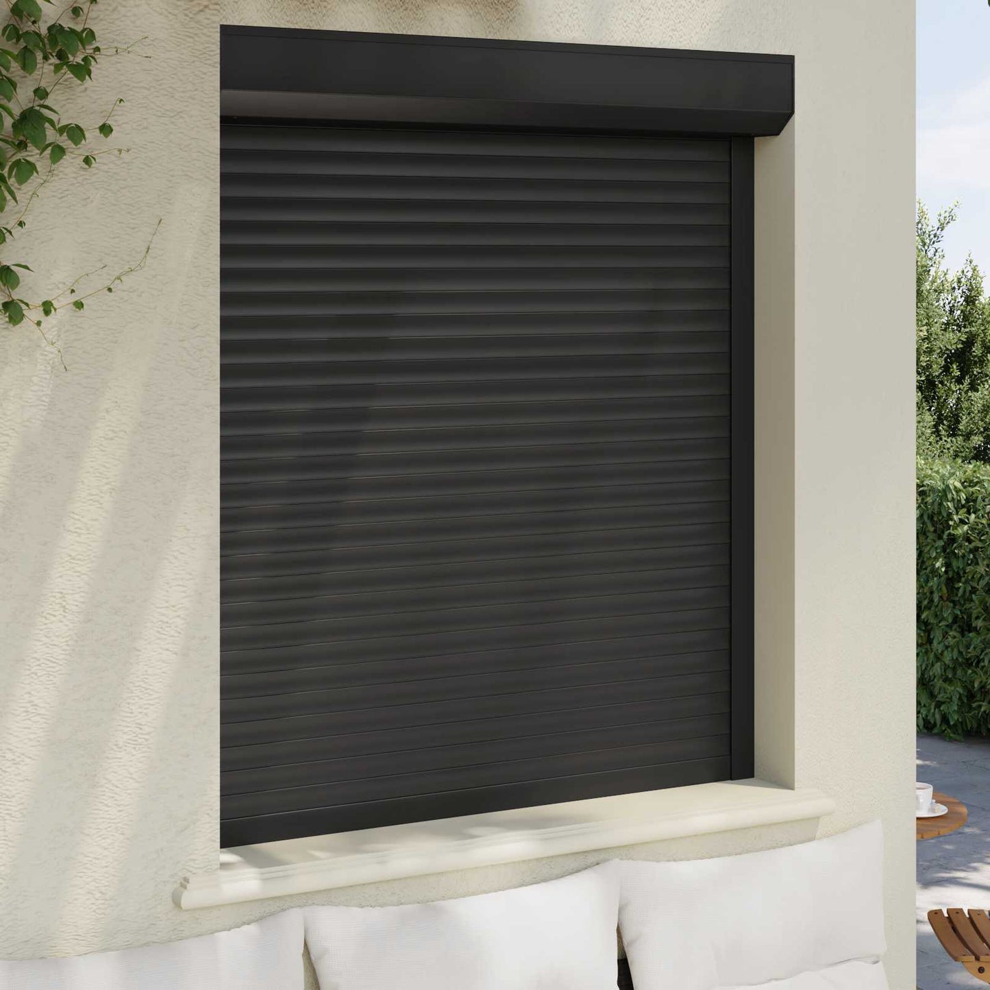 Roller Shutter Manual Anthracite 110 x 130 cm