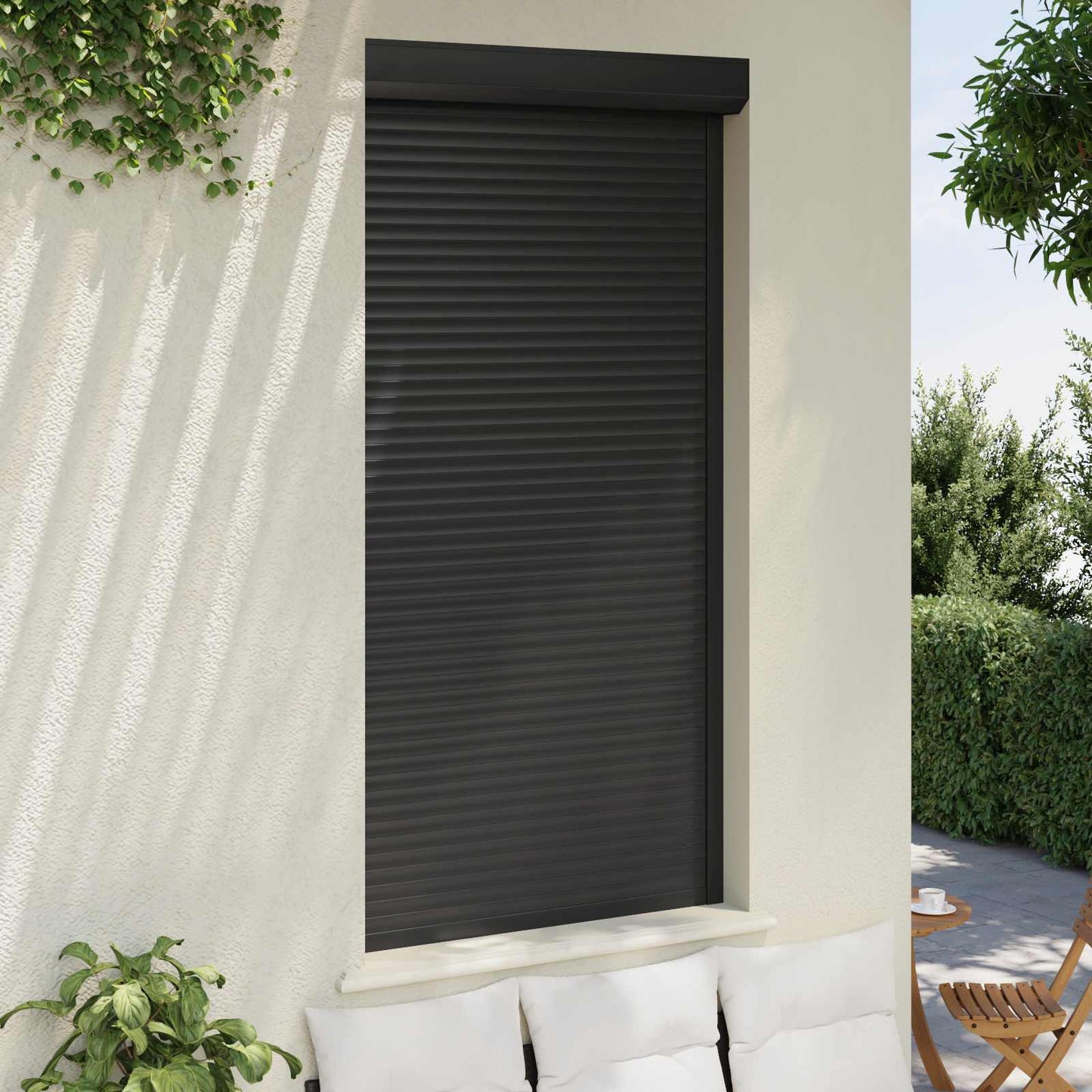 Roller Shutter Manual Anthracite 110 x 220 cm