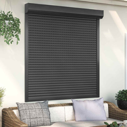 Roller Shutter Manual Anthracite 140 x 150 cm