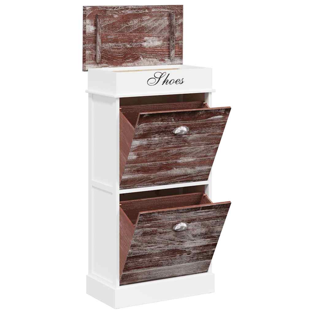 Shoe Cabinet Brown 50x28x98 cm Paulownia Wood